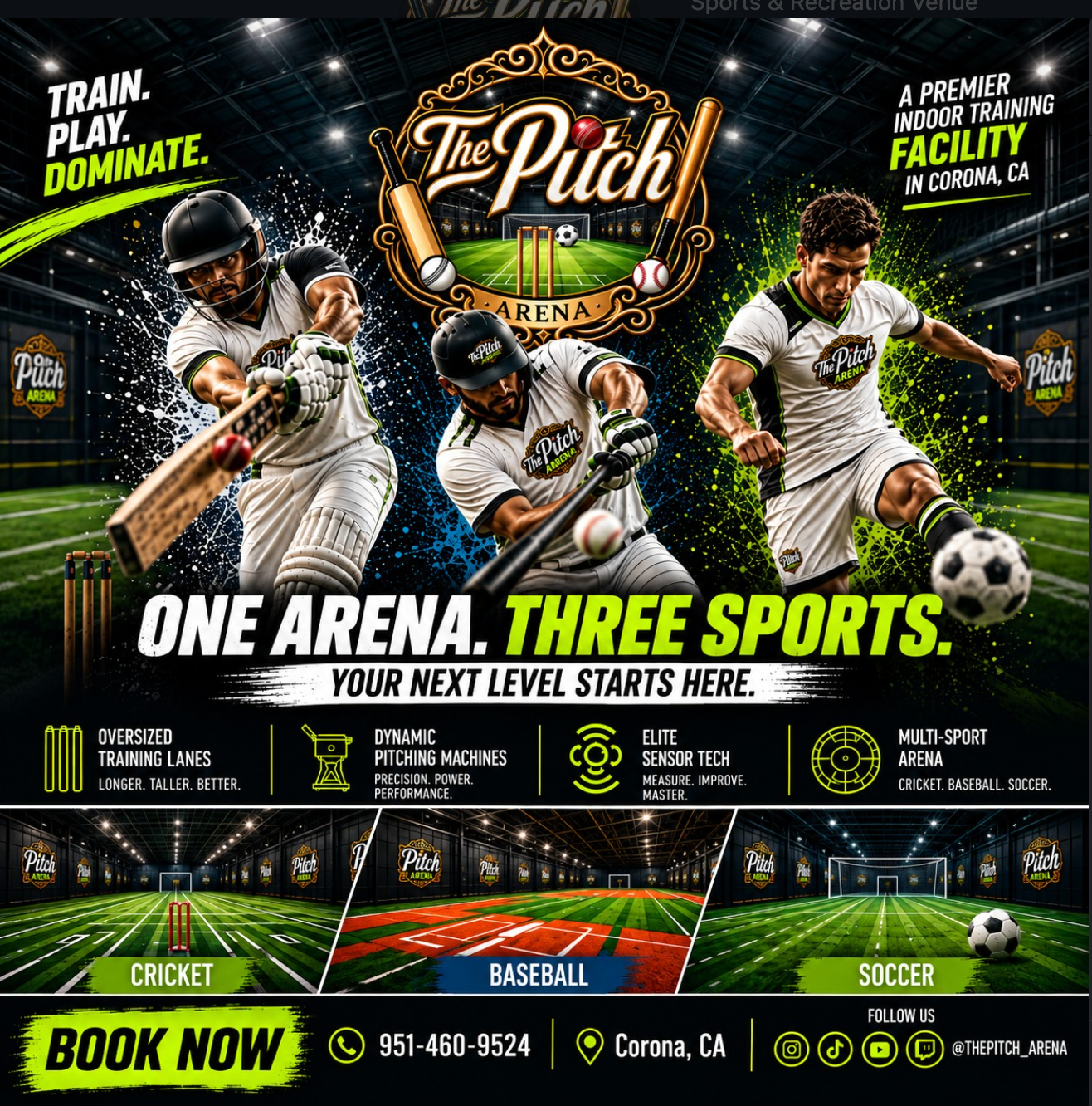 The Pitch Arena — One Arena, Three Sports